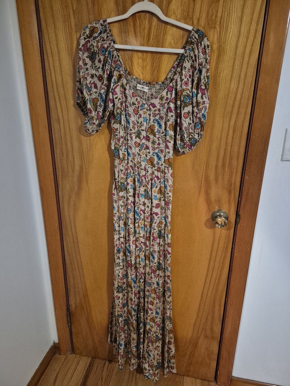 Natural Life Danielle Maxi Dress Paisley Petals - Picture 3 of 4
